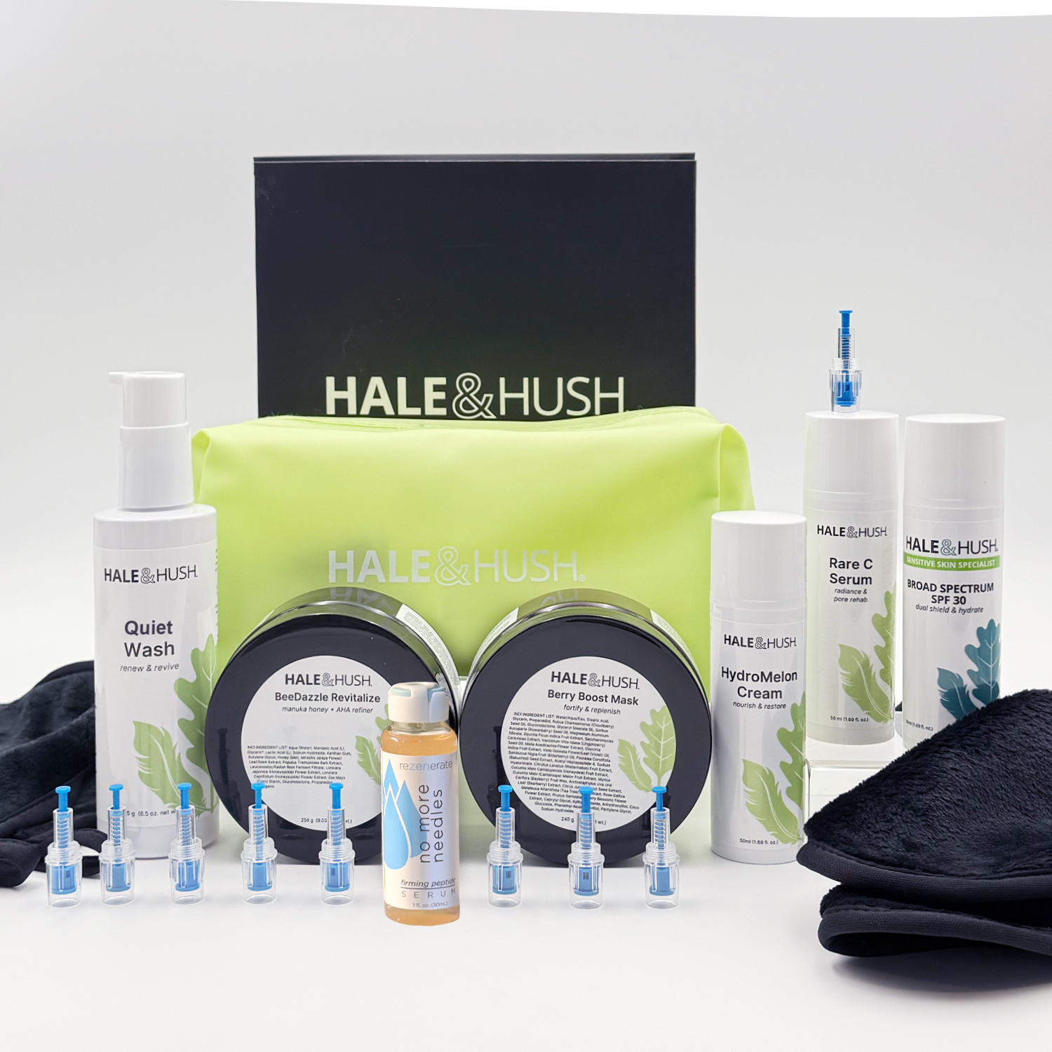Rezenerate ‘True Blue’ Tip 10 Pack + Hale & Hush Refined, Calmed, & Corrected Bundle